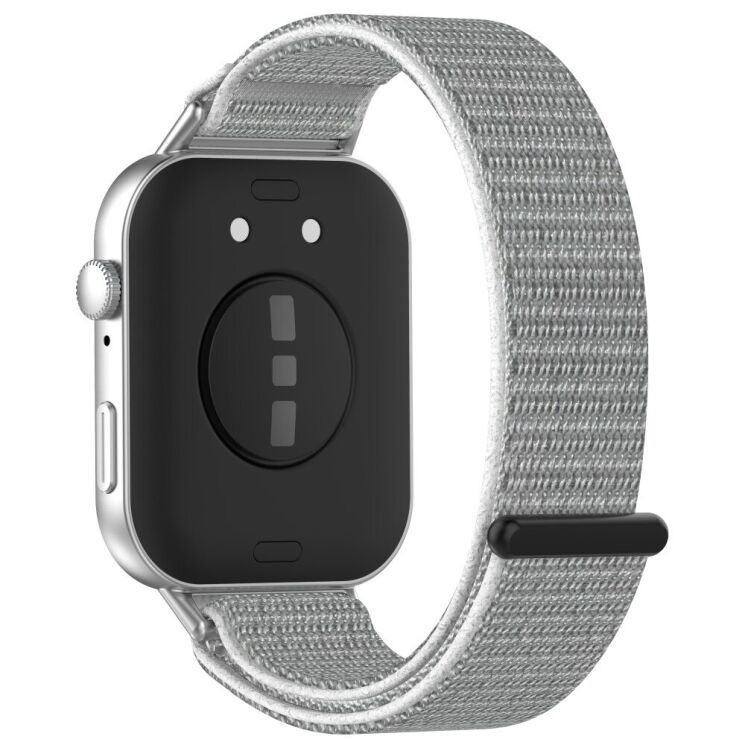 Ремінець Deexe Nylon Loop для Huawei Watch Fit 3 - Silver: фото 1 з 7
