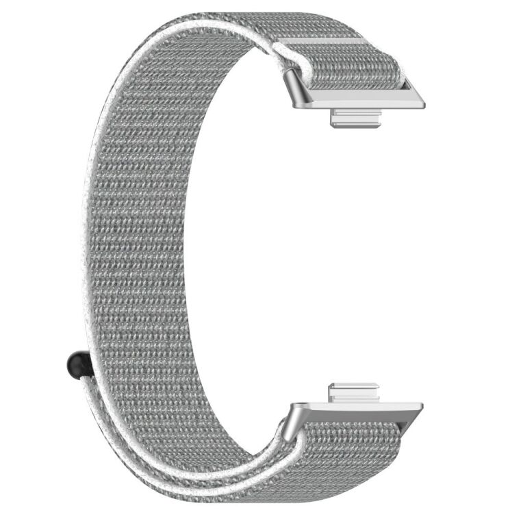 Ремінець Deexe Nylon Loop для Huawei Watch Fit 3 - Silver: фото 2 з 7