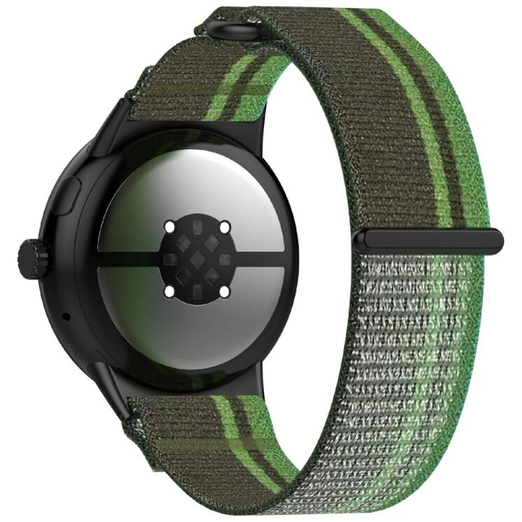Ремешок Deexe Nylon Strap для Google Pixel Watch 3 (45mm) - Blackish Green: фото 1 из 6