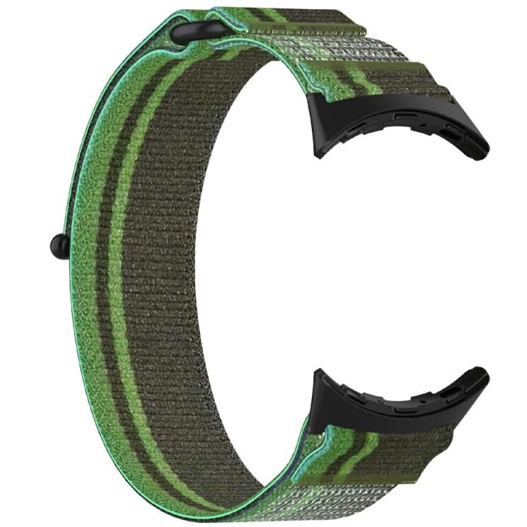 Ремешок Deexe Nylon Strap для Google Pixel Watch 3 (45mm) - Blackish Green: фото 3 из 6