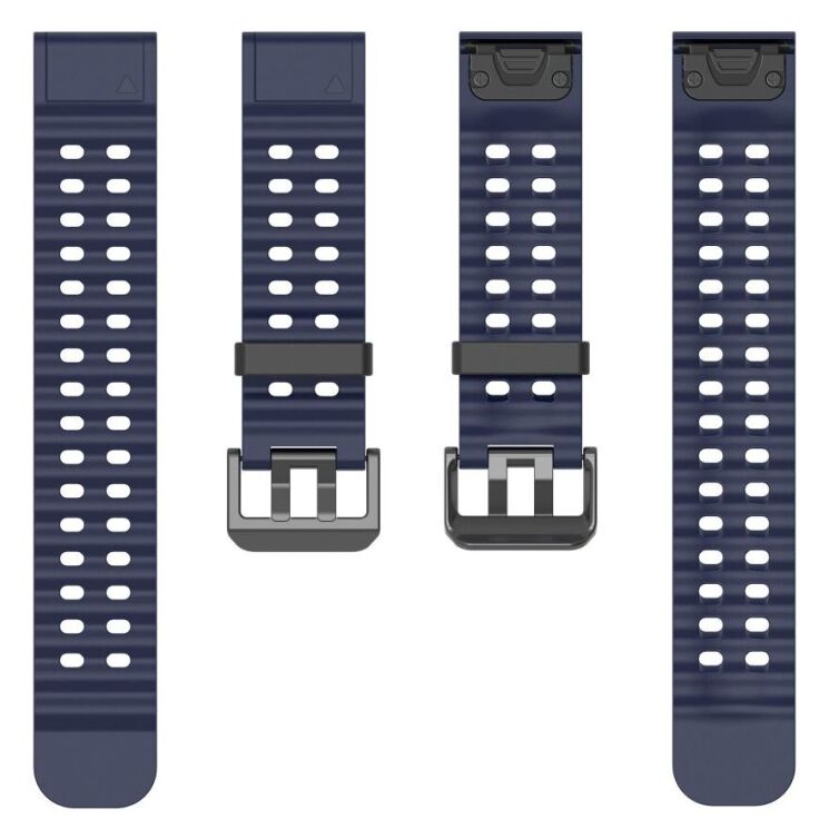 Ремешок Deexe Ocean Strap для часов Garmin c креплением Quick Fit 26mm - Midnight Blue: фото 2 из 6