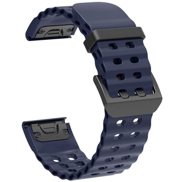 Ремешок Deexe Ocean Strap для часов Garmin c креплением Quick Fit 26mm - Midnight Blue: фото 1 из 6