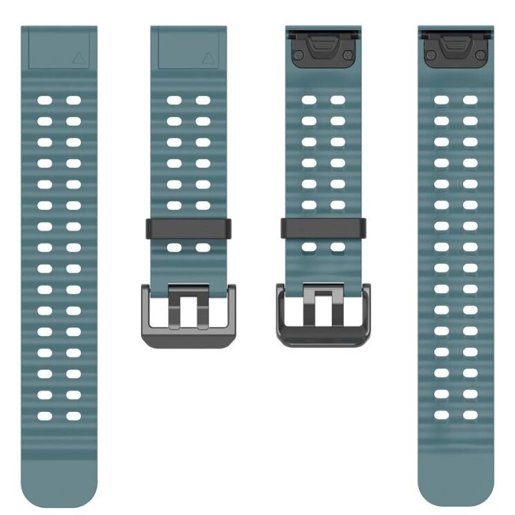 Ремешок Deexe Ocean Strap для часов Garmin c креплением QuickFit 22mm - Dark Green: фото 3 из 6
