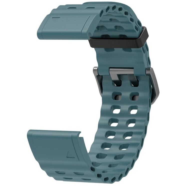 Ремешок Deexe Ocean Strap для часов Garmin c креплением QuickFit 22mm - Dark Green: фото 2 из 6