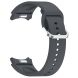 Ремінець Deexe Silicone Band для Samsung Galaxy Watch 4 / 4 Classic / 5 / 5 Pro / 6 / 6 Classic / 7 / FE - Dark Grey (358119DH). Фото 3 з 8