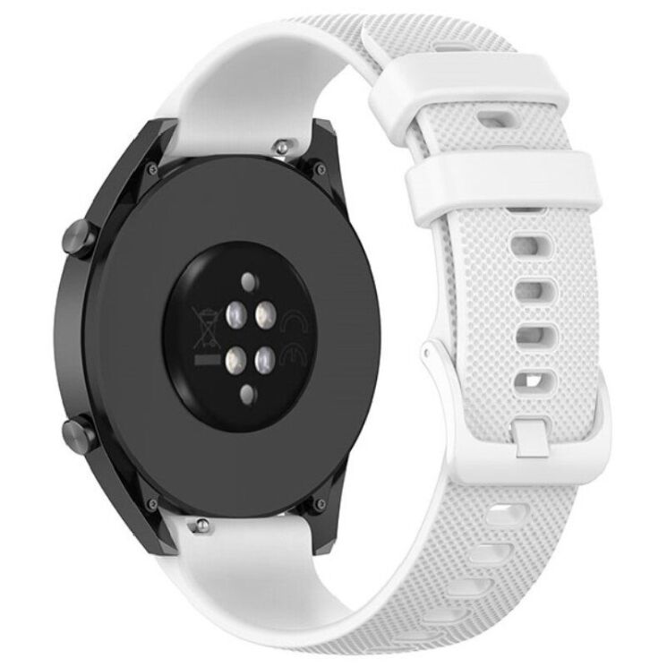 Ремешок Deexe Silicone Watchband для Huawei Watch GT 3 (46mm) - White: фото 1 из 8