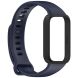 Ремешок Deexe Soft Touch для Xiaomi Mi Smart Band 9 Active / Redmi Band 3 - Black / Dark Blue (372400BL). Фото 4 из 12