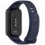 Ремешок Deexe Soft Touch для Xiaomi Mi Smart Band 9 Active / Redmi Band 3 - Black / Dark Blue: фото 1 из 12