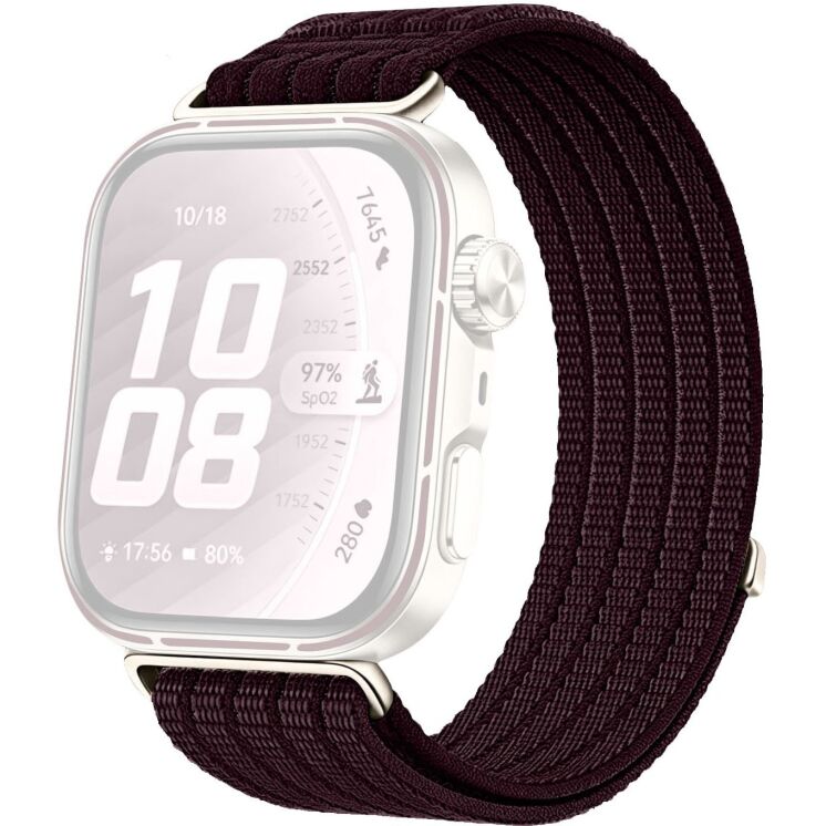 Ремешок Deexe Soft Weave для Huawei Watch Fit 4 Pro / Fit 4 / Fit 3 - Smoky Purple: фото 1 из 5