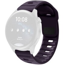 Ремінець Deexe Sport Band для годинників з шириною кріплення 20 мм - Dark Purple: фото 1 з 3