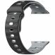 Ремешок Deexe Sport Design для Apple Watch 46 / 45 / 44 / SE 44 / 42 (Series 1-3) / Ultra / Ultra 2 - Black / Grey (371807BH). Фото 4 из 9
