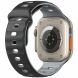 Ремешок Deexe Sport Design для Apple Watch 46 / 45 / 44 / SE 44 / 42 (Series 1-3) / Ultra / Ultra 2 - Black / Grey (371807BH). Фото 1 из 9