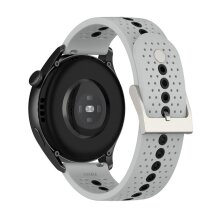Ремешок Deexe Sport Style для часов с шириной крепления 22 мм - Black / Grey: фото 1 из 11