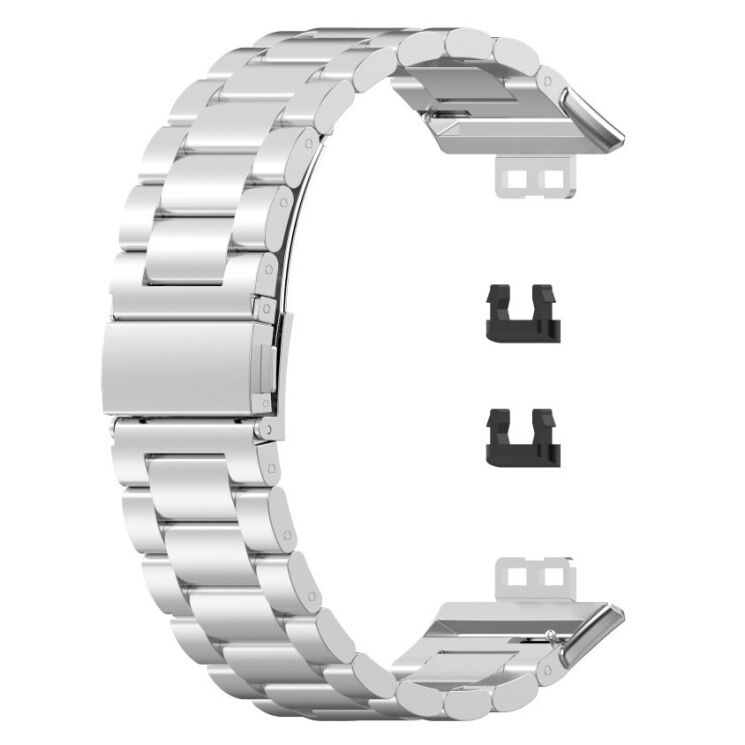 Ремешок Deexe Stainless Steel для Huawei Watch Fit - Silver: фото 1 из 5
