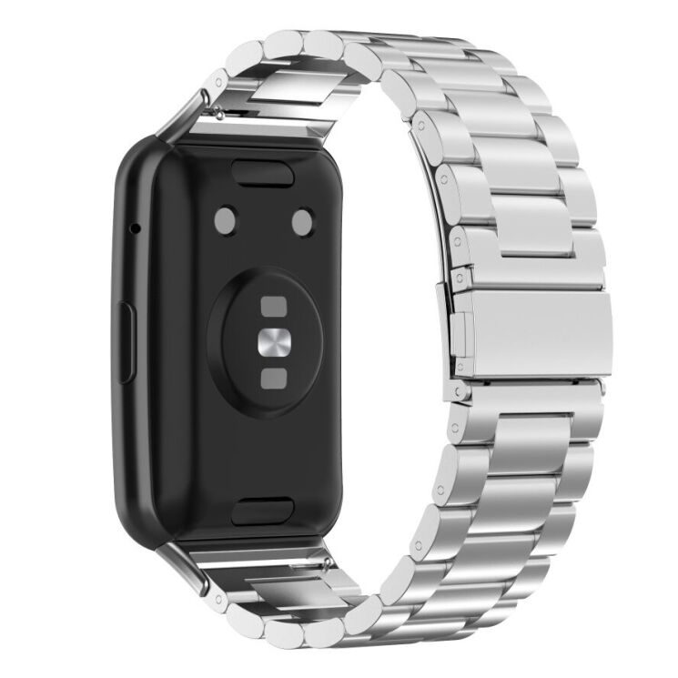 Ремешок Deexe Stainless Steel для Huawei Watch Fit - Silver: фото 3 из 5