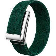 Ремешок для часов Reframe Weave Fit для WHOOP 5.0 / MG - Green / Silver: фото 1 из 3