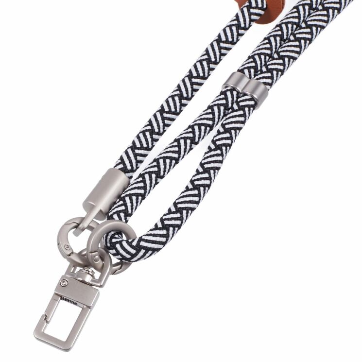 Ремінець для смартфона Deexe Crossbody Strap - Black / White (983028BW) Ремінець для смартфона Deexe Crossbody Strap - Black / White: фото 5 з 5