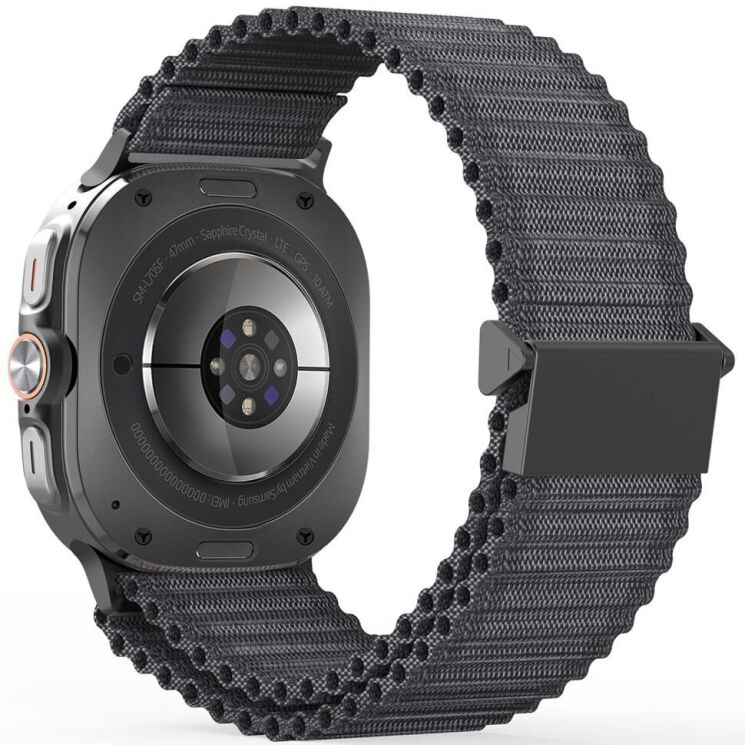 Ремешок DUX DUCIS YC Series для Samsung Galaxy Watch Ultra (47mm) - Dark Grey: фото 1 из 9