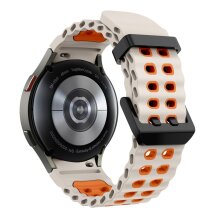 Ремінець KALEBOL Ocean Strap для Samsung Galaxy Watch 4 / 4 Classic / 5 / 5 Pro / 6 / 6 Classic / 7 / FE - Starlight / Orange: фото 1 з 9
