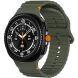 Ремінець KALEBOL Silicone Strap для Samsung Galaxy Watch 8 (40/44mm) / 8 Classic - Army Green (384114AG). Фото 3 з 7