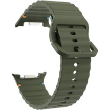 Ремінець KALEBOL Silicone Strap для Samsung Galaxy Watch 8 (40/44mm) / 8 Classic - Army Green: фото 1 з 7