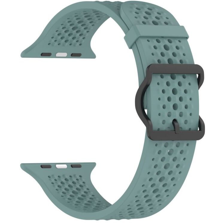 Ремінець Reframe Holes Fit для Apple Watch 49 / 46 / 45 / 44 / SE 44 / 42 (Series 1-3) / Ultra / Ultra 2 - Olive Green: фото 2 з 7