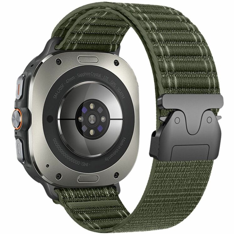 Ремешок Reframe Trek Band для Samsung Galaxy Watch Ultra (47mm) / Ultra (2025) - Army Green (358068AG) Ремешок Reframe Trek Band для Samsung Galaxy Watch Ultra (47mm) / Ultra (2025) - Army Green: фото 1 из 5