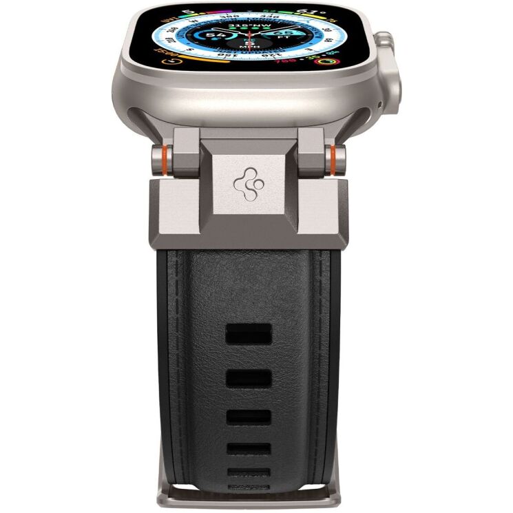 Ремешок Spigen (SGP) DuraPro Armor PU для Apple Watch 46 / 45 / 44 / SE 44 / 42 (Series 1-3) / Ultra / Ultra 2 - Black: фото 5 из 17