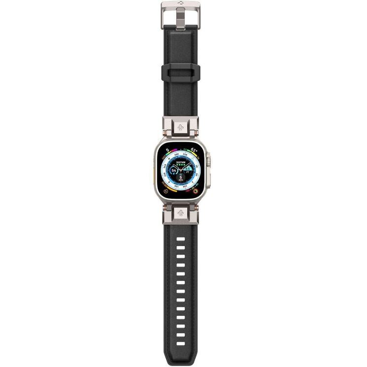 Ремешок Spigen (SGP) DuraPro Armor PU для Apple Watch 46 / 45 / 44 / SE 44 / 42 (Series 1-3) / Ultra / Ultra 2 - Black: фото 10 из 17
