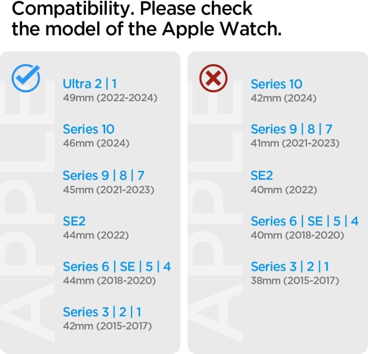 Ремешок Spigen (SGP) DuraPro Armor PU для Apple Watch 46 / 45 / 44 / SE 44 / 42 (Series 1-3) / Ultra / Ultra 2 - Black: фото 11 из 17