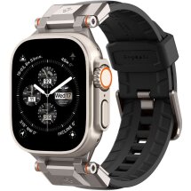 Ремешок Spigen (SGP) DuraPro Armor PU для Apple Watch 46 / 45 / 44 / SE 44 / 42 (Series 1-3) / Ultra / Ultra 2 - Black: фото 1 из 17