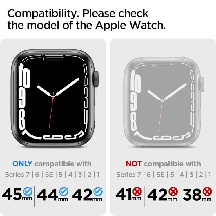 Ремешок Spigen (SGP) DuraPro Flex для Apple Watch 46 / 45 / 44 / SE 44 / 42 (Series 1-3) / Ultra / Ultra 2 - Black: фото 12 из 18