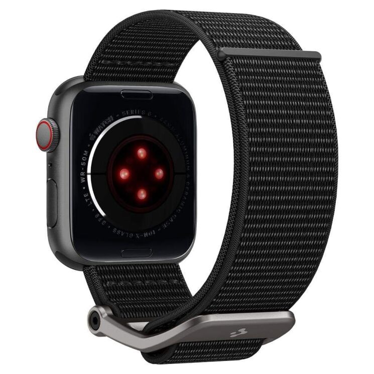 Ремешок Spigen (SGP) DuraPro Flex для Apple Watch 46 / 45 / 44 / SE 44 / 42 (Series 1-3) / Ultra / Ultra 2 - Black: фото 3 из 18