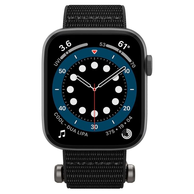 Ремешок Spigen (SGP) DuraPro Flex для Apple Watch 46 / 45 / 44 / SE 44 / 42 (Series 1-3) / Ultra / Ultra 2 - Black: фото 6 из 18