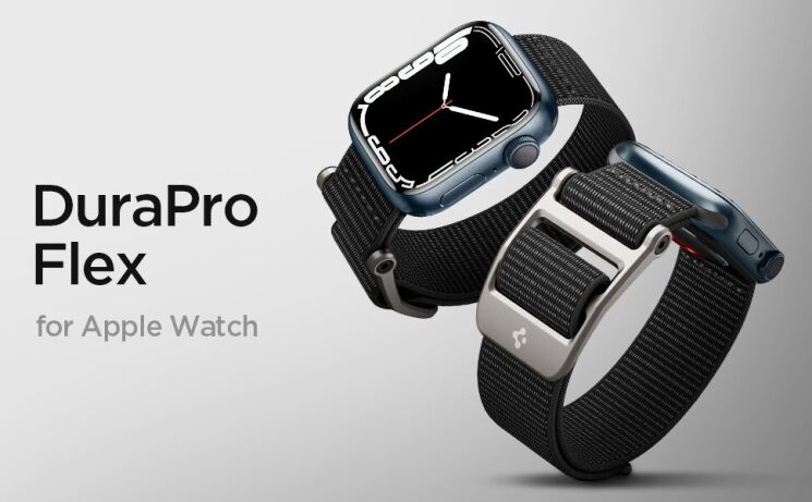 Ремешок Spigen (SGP) DuraPro Flex для Apple Watch 46 / 45 / 44 / SE 44 / 42 (Series 1-3) / Ultra / Ultra 2 - Black: фото 11 из 18