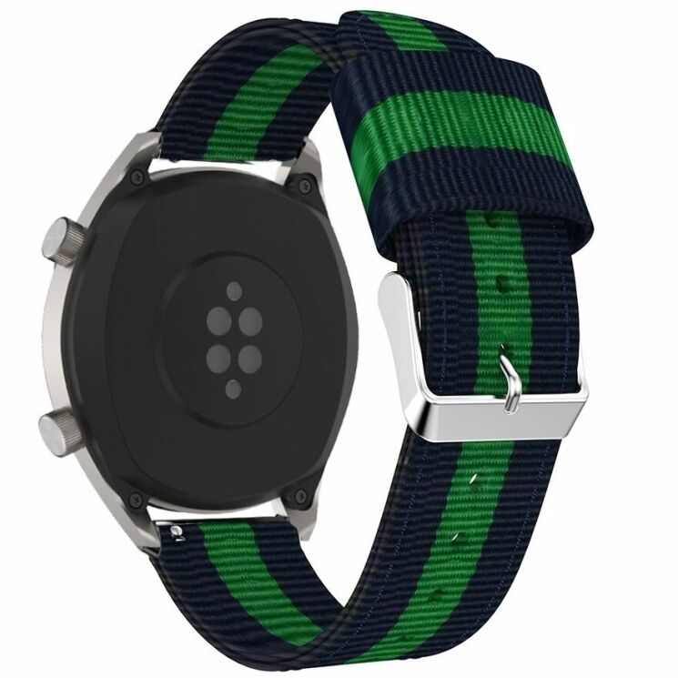 Ремешок UniCase Nylon для Huawei Watch GT 2e - Dark Blue/Green: фото 2 из 5