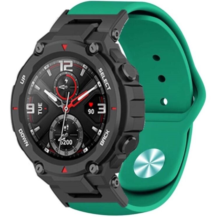 Ремешок UniCase Silicone Strap для Huami Amazfit T-ReX / T-ReX Pro - Army Green: фото 3 из 3