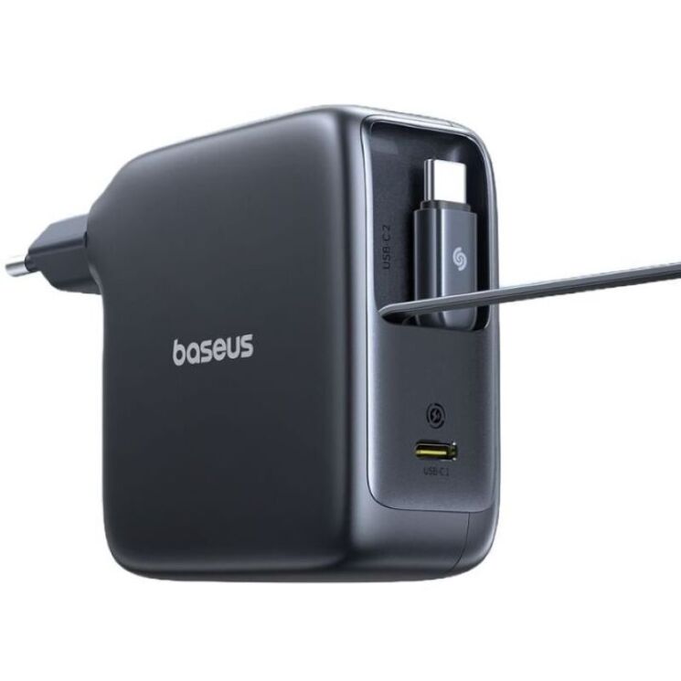 Сетевое зарядное устройство Baseus EnerCore CJ21 Fast Charger 67W (Type-C) + кабель 2Type-C (E0121D00) - Black: фото 3 из 12