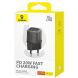 Сетевое зарядное устройство Baseus GaN5S 1C 20W (P10162503) - Black (346147B). Фото 3 из 13