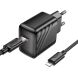 Сетевое зарядное устройство Hoco CS24A PD25W + кабель Type-C to Lightning - Black (960178B). Фото 2 из 9