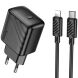 Сетевое зарядное устройство Hoco CS24A PD25W + кабель Type-C to Lightning - Black (960178B). Фото 1 из 9