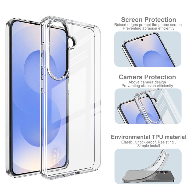 Силіконовий чохол IMAK UX-10 Series для Samsung Galaxy S26 Plus - Transparent (404365T) Силіконовий чохол IMAK UX-10 Series для Samsung Galaxy S26 Plus - Transparent: фото 5 з 6