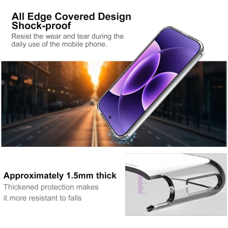 Силиконовый чехол IMAK UX-10 Series для Xiaomi 17 Pro - Transparent: фото 4 из 7