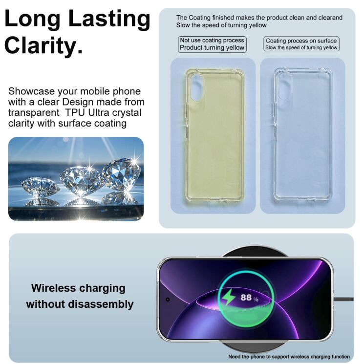 Силиконовый чехол IMAK UX-10 Series для Xiaomi 17 Pro - Transparent: фото 6 из 7