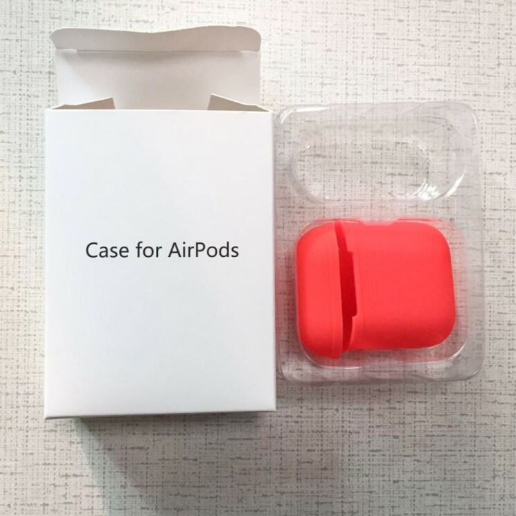 Силиконовый чехол LANKILIN Protective Case для Apple AirPods 1 / 2 - Red: фото 7 из 7