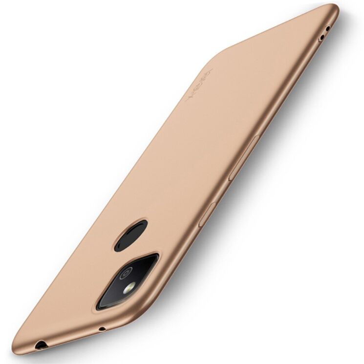Силиконовый чехол X-LEVEL Matte для Google Pixel 4A - Gold: фото 1 из 6