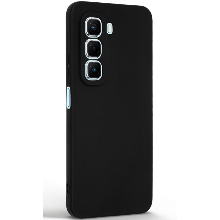Силиконовый (TPU) чехол ArmorStandart Matte Slim Fit для Infinix Hot 50 Pro - Black: фото 2 из 5
