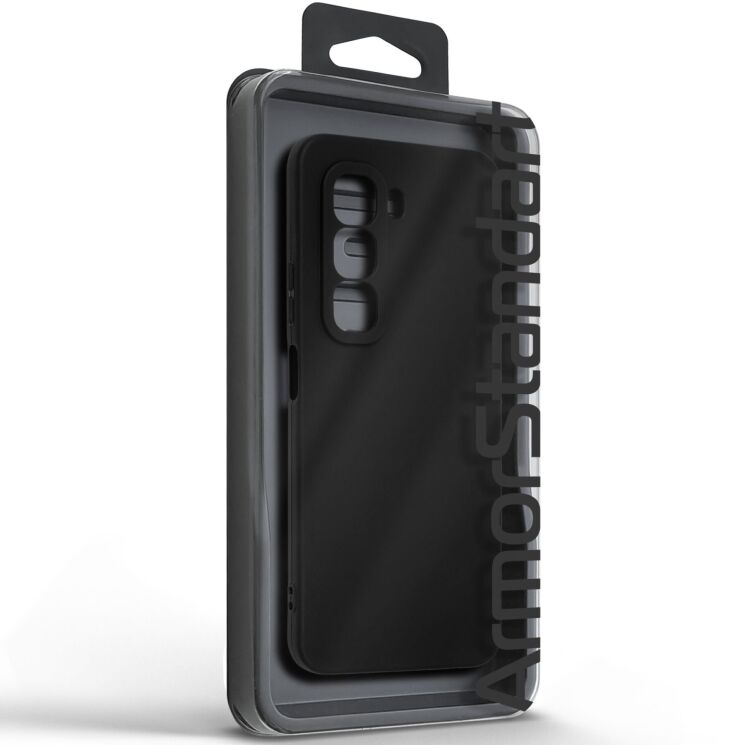 Силиконовый (TPU) чехол ArmorStandart Matte Slim Fit для Infinix Hot 50 Pro - Black: фото 3 из 5