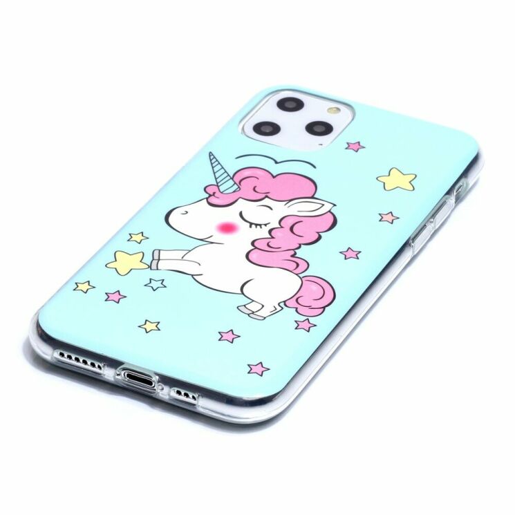Силиконовый (TPU) чехол Deexe LumiCase для Apple iPhone 11 Pro Max - Shy Unicorn: фото 3 из 5