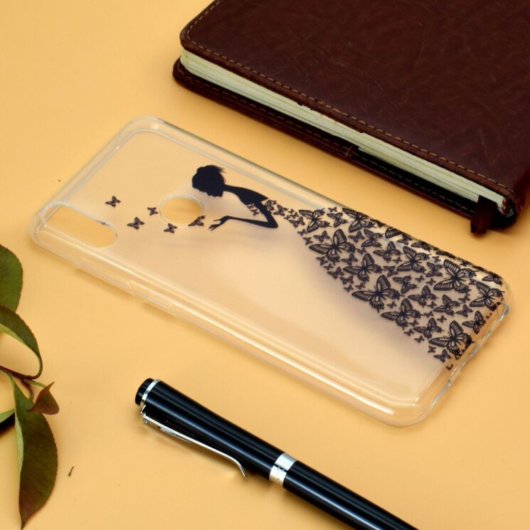 Силіконовий (TPU) чохол Deexe Pretty Glossy для ASUS Zenfone 5 (ZE620KL) - Butterfly Girl: фото 6 з 6